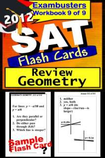 SAT Study Guide 2012 Geometry Review  SAT Math Flashcards  SAT Prep 
