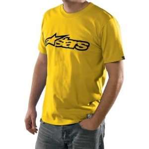  Alpinestars Blaze T Shirt , Color Yellow, Size 2XL 