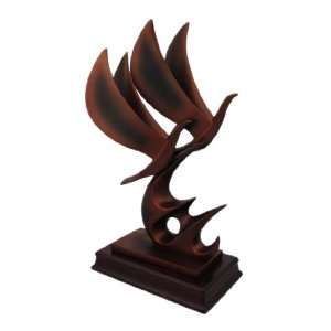  Abstract Soaring Doves Bronzed Finish Peace Love