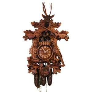  Adolf Herr Cuckoo Clock 8 day with music The Hunting Game 