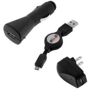  Cable +USB Car Charger +USB Travel Charger For HTC Evo 4G,Desire 