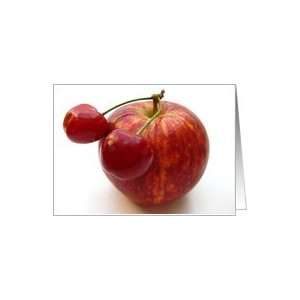 cherries on an apple Card