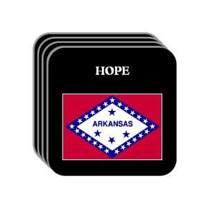  US State Flag   HOPE, Arkansas (AR) Set of 4 Mini Mousepad 