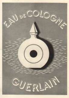 1938 Guerlain Eau De Cologne perfume bottle Darcy ad  