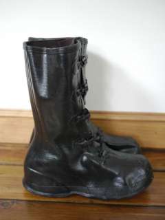 New LaCrosse Mens Fireman Rubber Galoshes Overshoes Over BOOTS USA 10 