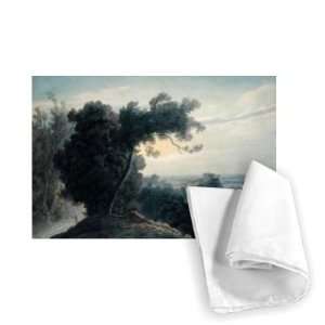  The Lake of Albano and Castle Gandolfo,   Tea Towel 100% 