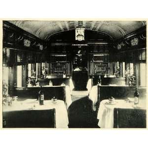   Saloon Buenos Aires Western Railroad Car   Original Halftone Print
