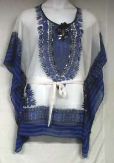 Women Dashiki Poncho Tunic Blouse short Dress Caftan103  