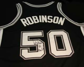 David Robinson Autographed Game Worn Spurs Jersey   2002 2003 