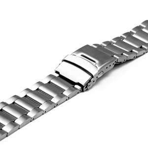 22mm New BRUNOFF Mens Gents Steel Watch Band New  