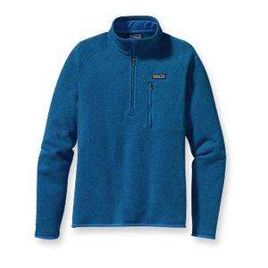 Patagonia Mens Better Sweater 1/4 Zip, Fleece Jacket, Blue  