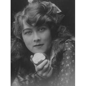  Portrait of Actress Alma Taylor, Holding Half Eaten Apple 