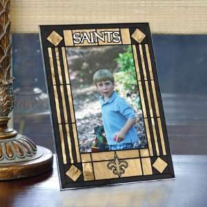  Art Glass Frame   New Orleans Saints