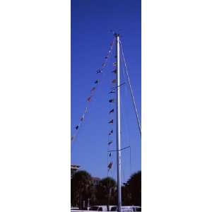  View of the Mast of a Sailboat, Sarasota Bay, Florida, USA 
