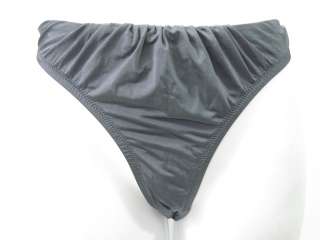 NWT J. CREW Slate Gray Ruched Bikini Bottom Size M 10  