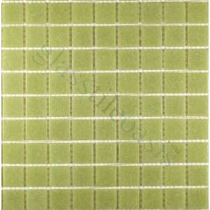  Sage 3/4 x 3/4 Green Pastel Blends Matte Glass Tile 