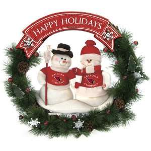    SC Sports Arizona Cardinals Team Snowman Wreath