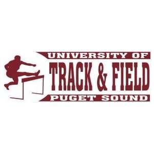  DECAL B UNIVERSITY OF PUGET SOUND TRACK & FIELD WITH LOGO 