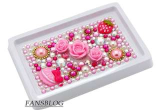 NEW PINK Cell Phone Rhinestone Bling Jewelry Sticker PS006P  