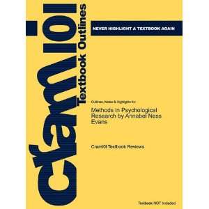  Studyguide for Methods in Psychological Research by Annabel 