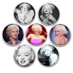  Decorative Push Pins or Magnets 7 Small Marilyn Monroe 