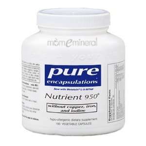 Pure Encapsulations Nutrient 950 w/o Cu,Fe & I 180 Vegetable Capsules