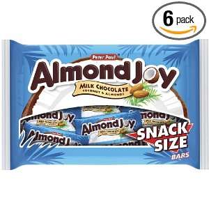 Almond Joy Halloween Snack Size Bars, 11.3 Ounce Packages (Pack of 6 