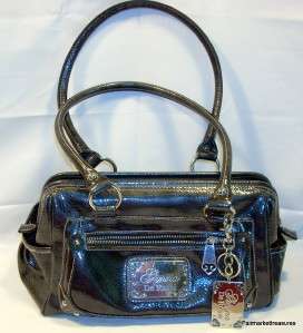 Genna De Rossi Satchel Purse Handbag With Keychain  