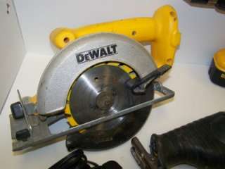DEWALT 18 Volt Cordless Tool Set Combo Drill Driver Circular Saw 