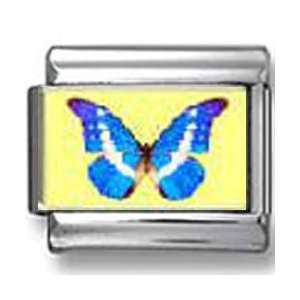  Blue Butterfly Photo Italian Charm Jewelry