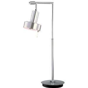 Lite Source LS 2536ALU/SC Hangman Metal Desk/Table Lamp, Aluminum with 