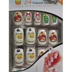  Hermes Distribution Angry Birds Airbrush French False Nail 
