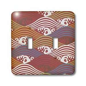 TNMGraphics Oriental   Japanese Abstract Water design   Light Switch 