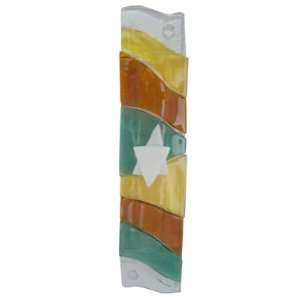  Mezuza for Jewish Home. Clear Glass Mezuzah. Overlaying 
