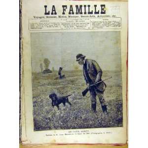  1885 Denneulin Shooting Gun Dog Man French Print Sport 