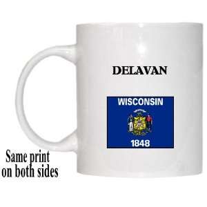  US State Flag   DELAVAN, Wisconsin (WI) Mug Everything 