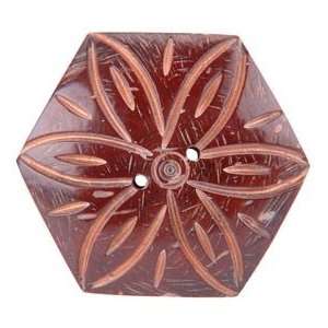  Vision Trims Handmade Coconut Button Hexagon 1750; 3 Items 