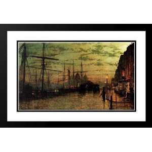  Grimshaw, John Atkinson 24x17 Framed and Double Matted 