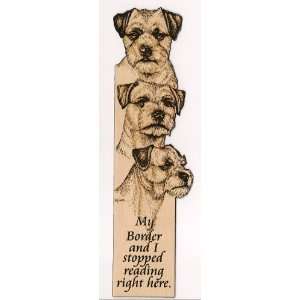    Border Terrier Laser Engraved Dog Bookmark