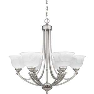  Quoizel Delray Six Uplight One Tier Chandelier