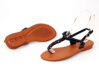 Womens Sandals Gladiator Roman Thong Summer Flats Shoe Ankle Strap 