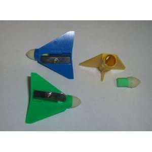  Pencil Sharpeners, Lyra Delta Wing Assorted Colors, Pkg 