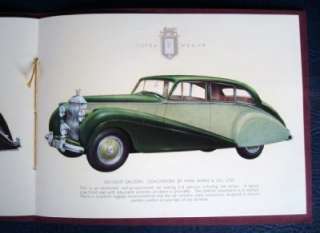 ROLLS ROYCE SILVER WRAITH CAR SALES BROCHURE CIRCA 1951  