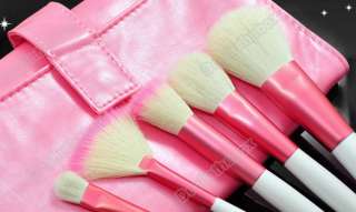   Brushes Eyeshadow Brusher Roll Up Pink Faux Leather Case NEW  