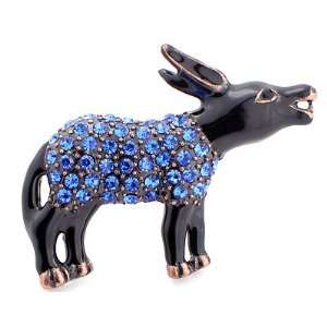  Sapphire Democrat Donkey Symbol Austrian Crystal Blue 