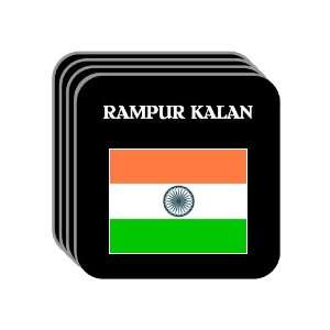  India   RAMPUR KALAN Set of 4 Mini Mousepad Coasters 