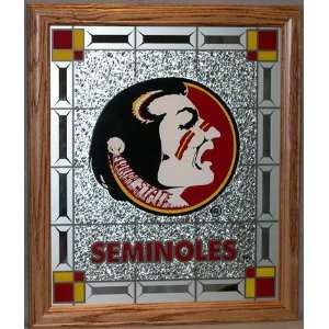  Florida State Seminoles Glass Wall Plaque