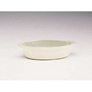  Denby Energy Small Oval Dish, White Interior/Celadon 