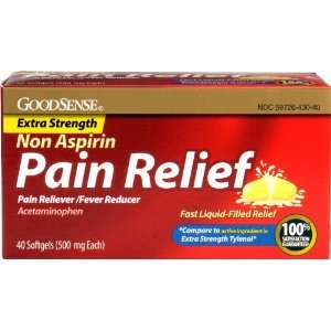  Good Sense Non Aspirin Pain Relief Softgel 500 Mg Case 