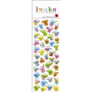 Iwako Elephant Crystal Sticker (2 Sheets) #09130 Toys 